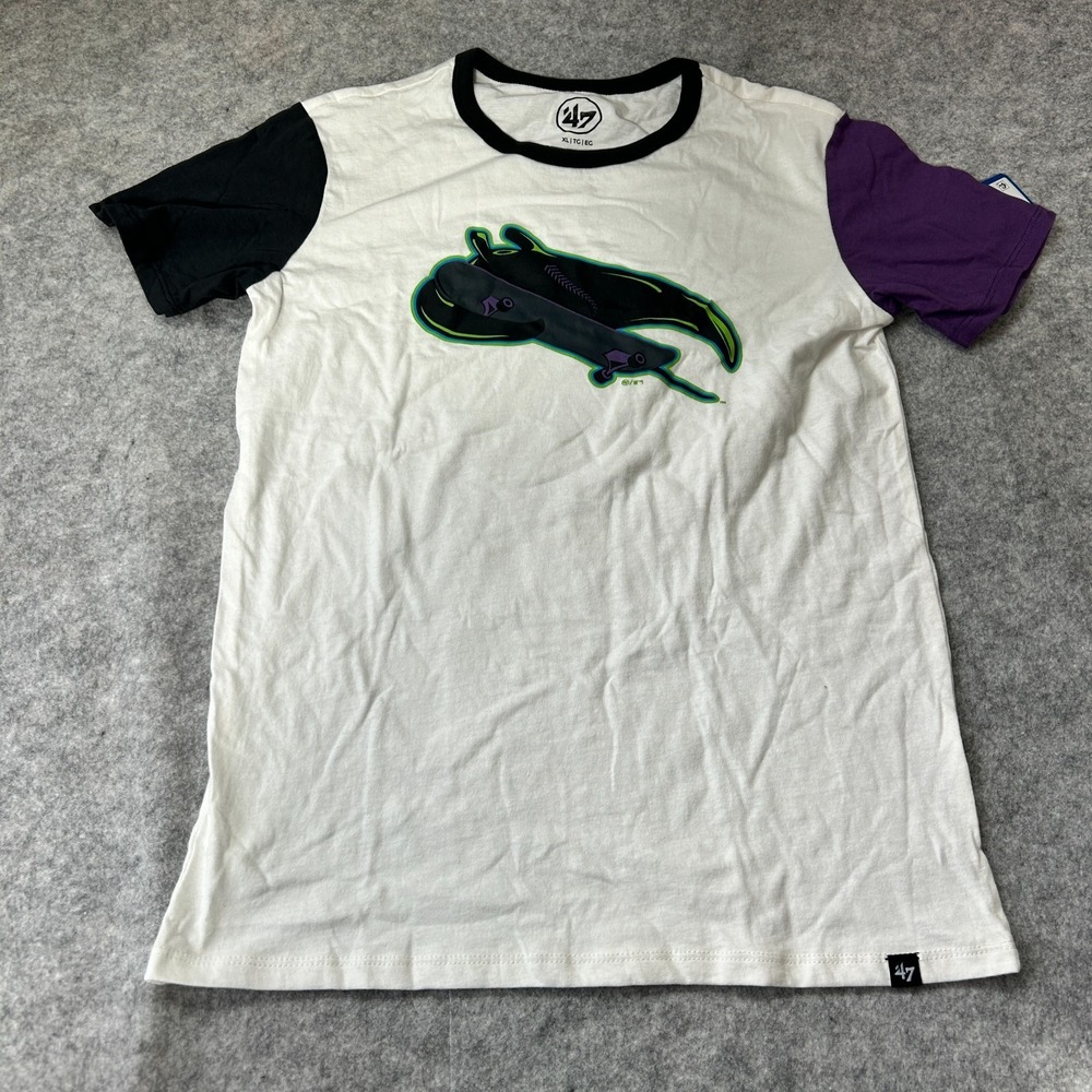Tampa Bay Rays City Connect Skateboard Logo '47 Brand MLB T-Shirt Kids XL